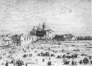 Canaletto Padua: The Prato della Valle with Santa Giustinia and the Church of Misericordia (sheet 1) df oil painting