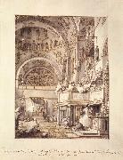 Canaletto San Marco: the Crossing and North Transept, with Musicians Singing df oil