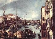 Canaletto The Grand Canal with the Rialto Bridge in the Background (detail) oil