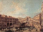 Canaletto Grand Canal: The Rialto Bridge from the South f oil painting picture wholesale