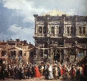 Canaletto The Feast Day of St Roch (detail) f oil painting picture wholesale