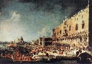 Canaletto Arrival of the French Ambassador in Venice d Sweden oil painting artist
