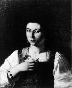 Caravaggio Portrait of a Courtesan fg oil