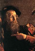 Caravaggio The Calling of Saint Matthew (detail) fg Sweden oil painting artist