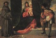 Giorgione The Virgin and Child with St.Anthony of Padua and Saint Roch oil painting on canvas