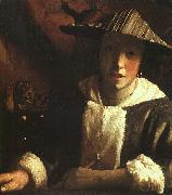 JanVermeer Woman Holding a Balance oil painting on canvas