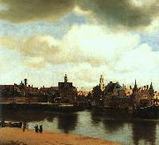 JanVermeer View of Delft oil painting artist