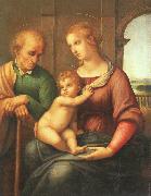 Raphael The Holy Family with Beardless St.Joseph oil painting