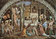 Raphael The Fire in the Borgo painting