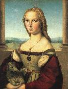 Raphael The Woman with the Unicorn oil painting