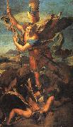 Raphael Saint Michael Trampling the Dragon oil painting