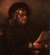 Rembrandt Portrait of Titus Sweden oil painting artist