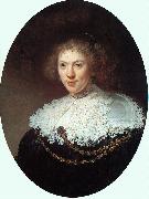 Rembrandt Woman Wearing a Gold Chain painting