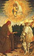 PISANELLO The Virgin and Child with Saints George and Anthony Abbot sgh oil