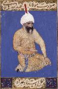 Bihzad Portrait of the poet Hatifi,Jami s nephew,seen here wearing a shi ite turban Sweden oil painting artist