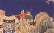 Bihzad The Crescent moon turned downwards painting