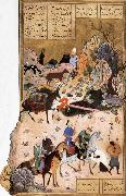 Bihzad Sultan Sanjar and the wildow oil painting reproduction