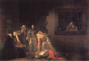 Caravaggio The Beheanding of tst john the baptist oil painting artist