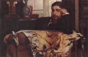 J.J.Tissot Portrait of a Gentleman oil painting artist