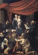 Caravaggio The Madonna of the rosary Sweden oil painting artist
