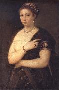 Titian The Girl in the Fur painting