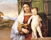 Titian The Gypsy Madonna oil