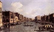 Canaletto Looking South-East from the Campo Santa Sophia to the Rialto Bridge oil painting on canvas