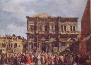 Canaletto The Feast Day of St Roch painting