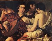 Caravaggio The Musicians Sweden oil painting artist