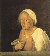Giorgione Old Woman Sweden oil painting artist