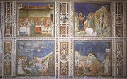 Giotto The wedding to Guns De arouse-king of Lazarus, De bewening of Christ and Noli me tangera oil