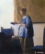 JanVermeer Woman Reading a Letter Sweden oil painting artist