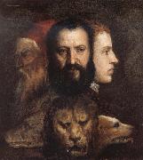 Titian An Allegory of Prudence oil painting on canvas