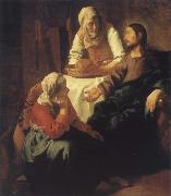 JanVermeer Christ in Maria and Marta Sweden oil painting artist