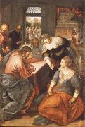 Tintoretto Christ in Maria and Marta oil painting artist