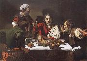 Caravaggio Supper of Aaimasi Sweden oil painting artist