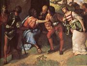 Giorgione The Adulteress brought Before Christ Sweden oil painting artist