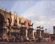 Canaletto The Horses of San Marco in the Piazzetta Sweden oil painting reproduction