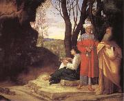 Giorgione The three philosophers Sweden oil painting artist