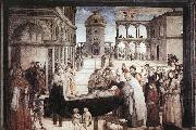 Pinturicchio Death of St. Bernardine Sweden oil painting artist