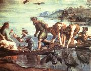 Raphael The Miraculous Draught of Fishes oil