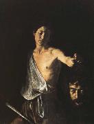 Caravaggio David with the Head of Goliath Sweden oil painting artist