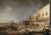 Canaletto reception of the french ambassador in venice painting
