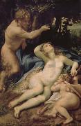 Correggio Venus and Eros was found Lin God painting