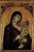 Duccio Madonna with Child. oil