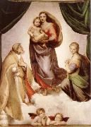 Raphael sistine madonna oil painting