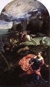 Tintoretto st.george and the dragon oil