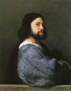 Titian portrait of a man oil painting on canvas
