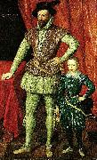 Anonymous sir walter raleigh and his son Sweden oil painting artist