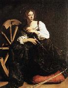 Caravaggio St Catherine of Alexandria Sweden oil painting artist